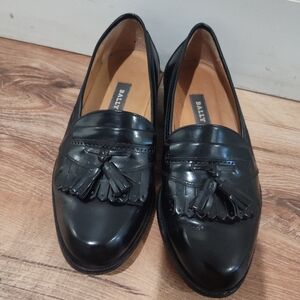 Bally Men's Black Tassel Loafers